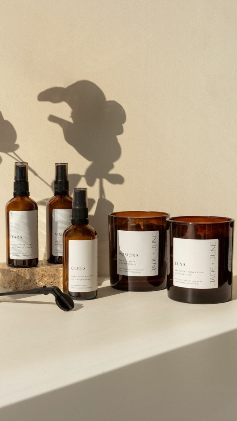 Scented Soy Candles 2 Jade + June Scented Soy Candles