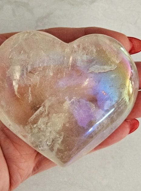 Clear Quartz Heart