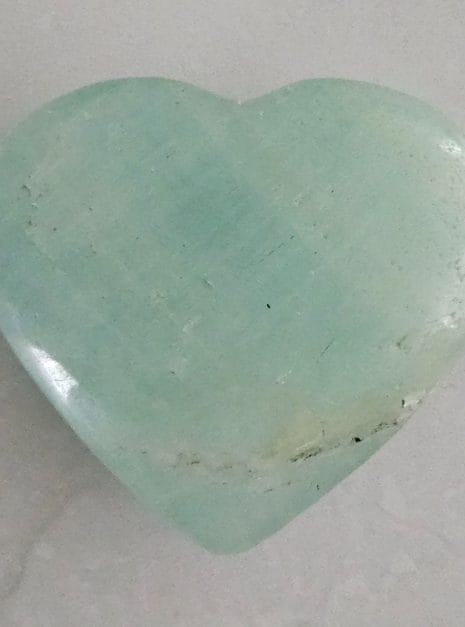 Pistachio Calcite Heart Pistachio Calcite Heart