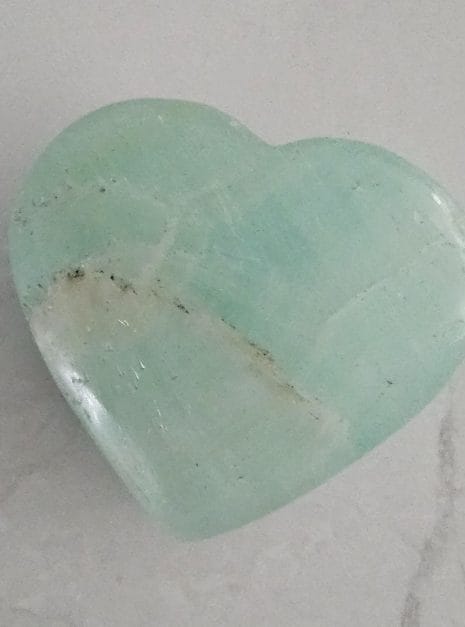 Pistachio Calcite Heart Pistachio Calcite Heart