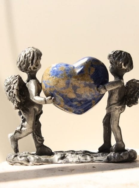 Cherubs with Sodalite Heart Cherubs with Sodalite Heart
