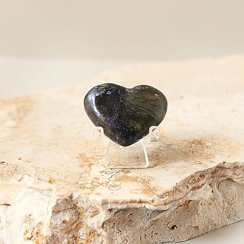 Labradorite Heart