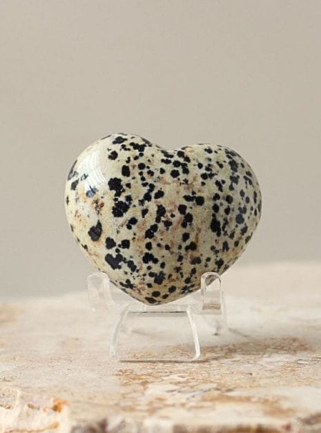 Dalmation Jasper Crystal Heart