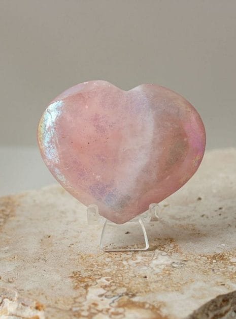 Rose Aura Crystal Heart Rose Aura Crystal Heart